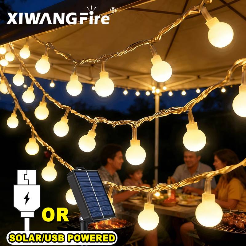Lighting Decoration Outdoor - Guirnalda de Luces Solares/USB/a Pilas de