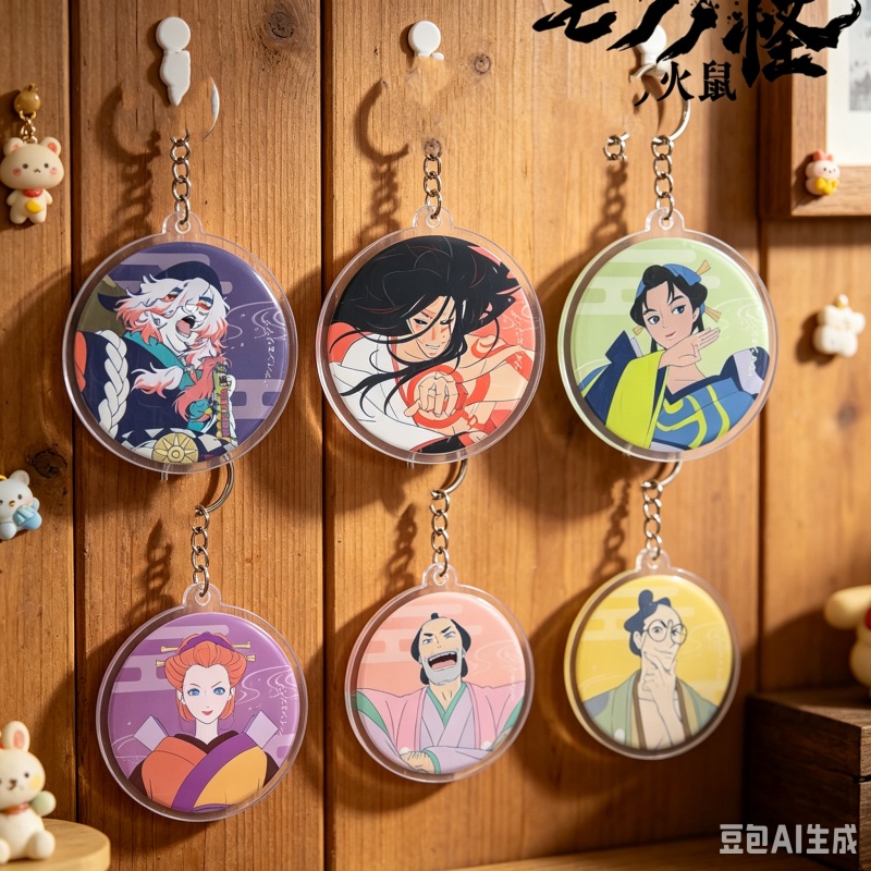 Decor Lighting Phone Number - Llaveros acrílicos de recuerdo de anime