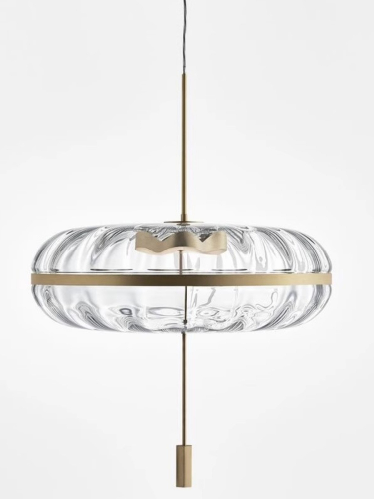 Lighting Decor Store - Candelabro de vidrio Circular posmoderno nórdico