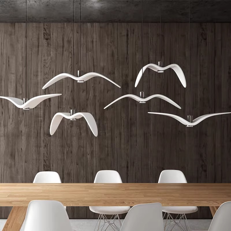 Lighting Decor Store - Lámpara nórdica de resina de pájaro