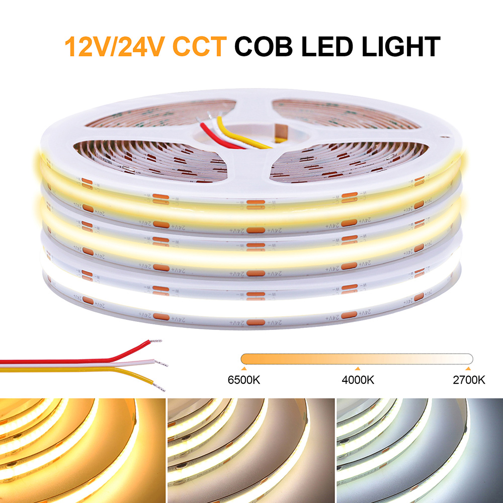 Decor Lighting Hours - Tira de luces Led COB CCT,