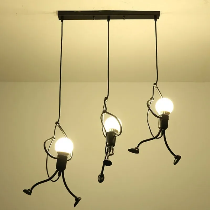 Lighting Decor Store - Candelabro de hierro forjado Retro para