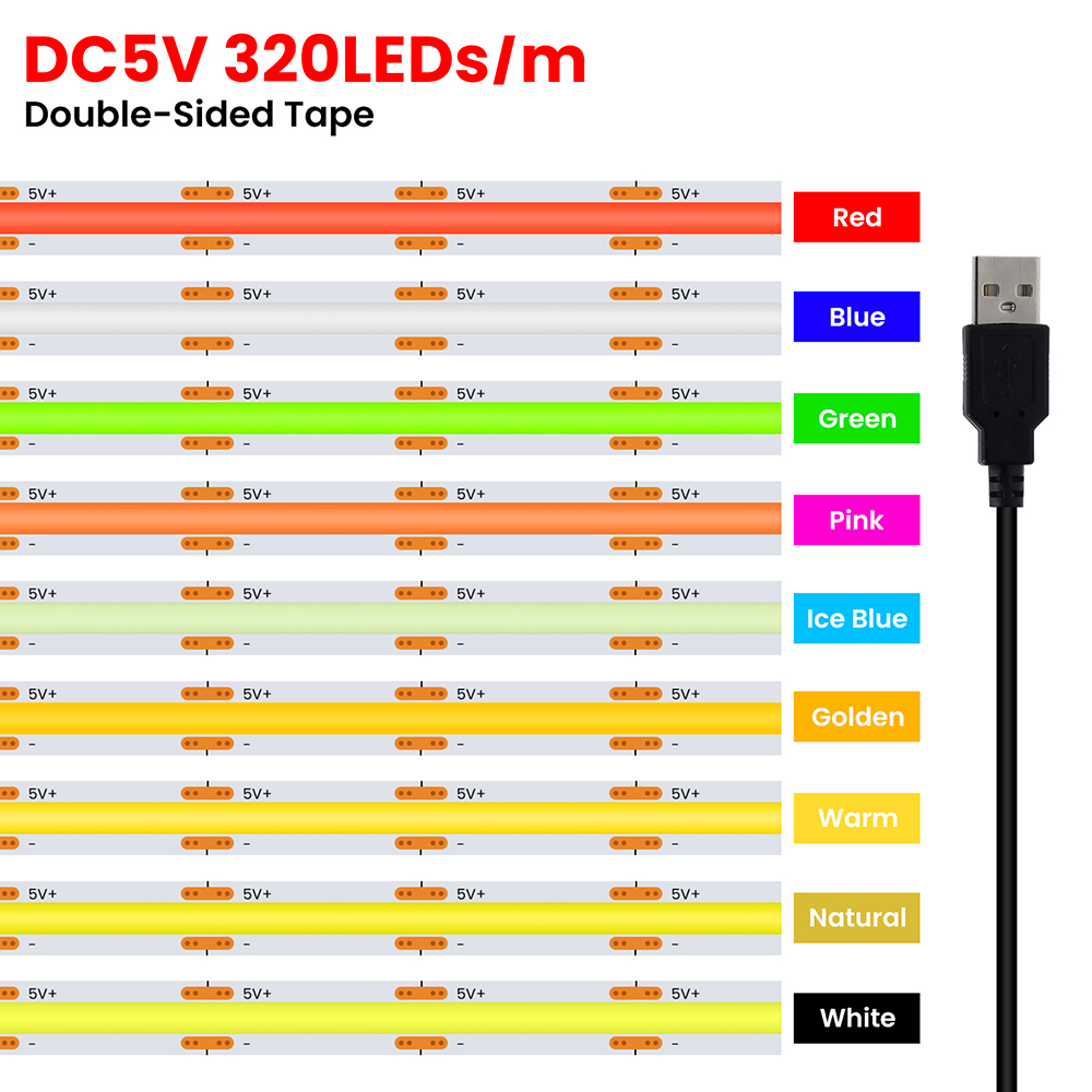 Decor Lighting Hours - Tira de luces LED COB PCB
