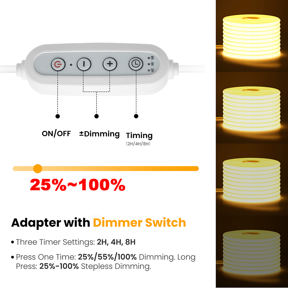 Tira de Luces LED COB de 10 Co - Decor Lighting Hours reseña y precio