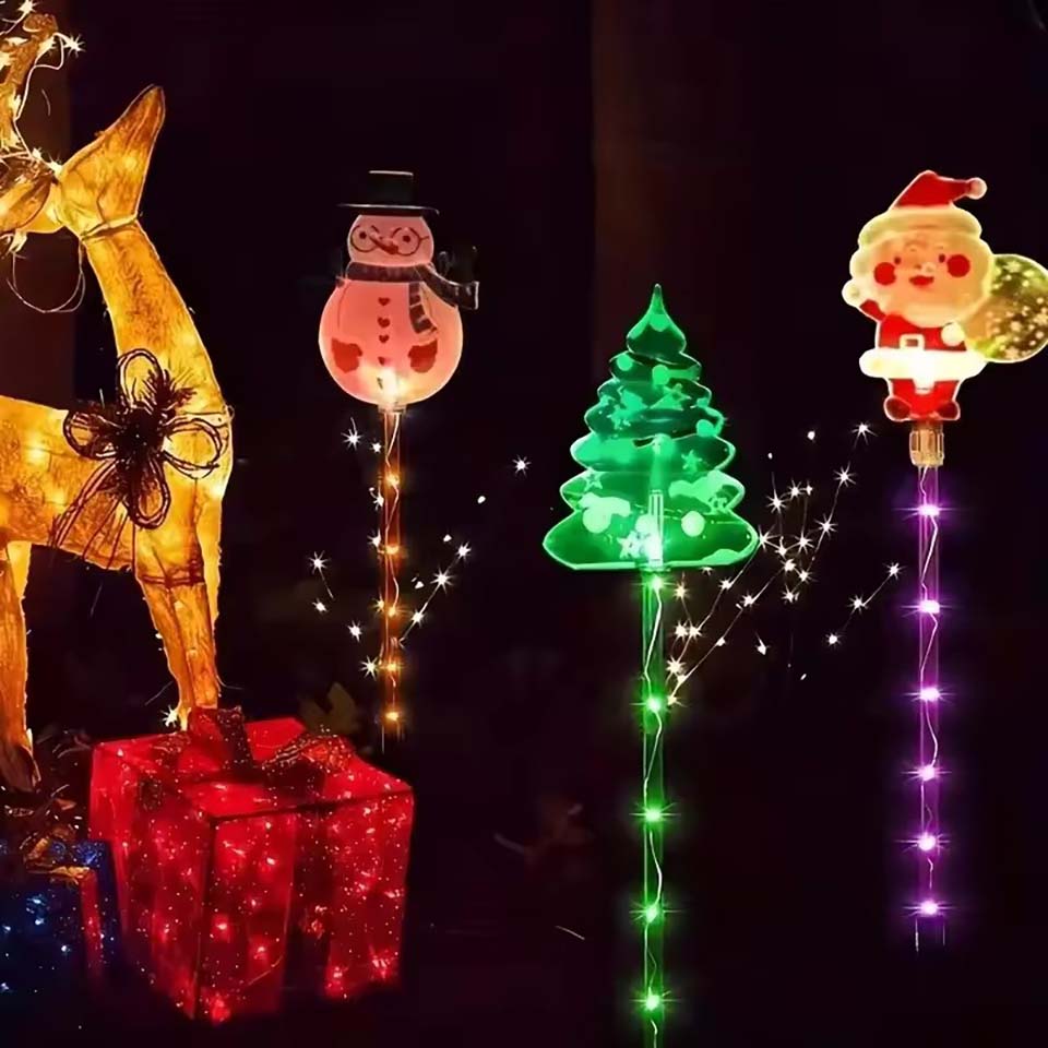 1 Juego de Luces Solares para  - Lighting Tree Decor reseña y precio