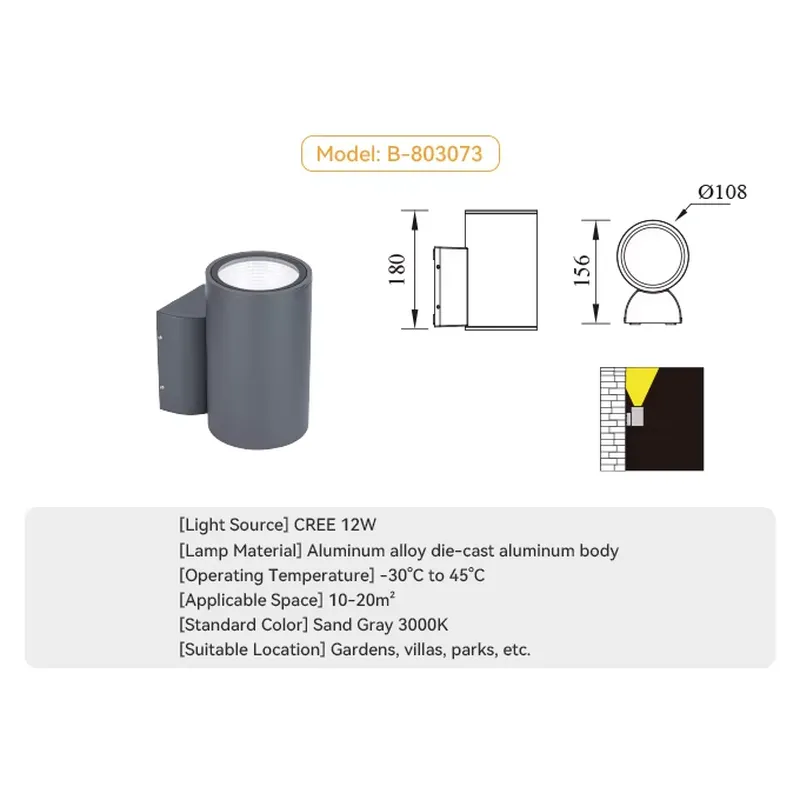Lámpara de Pared Decorativa pa - Lighting Decoration Outdoor reseña y precio