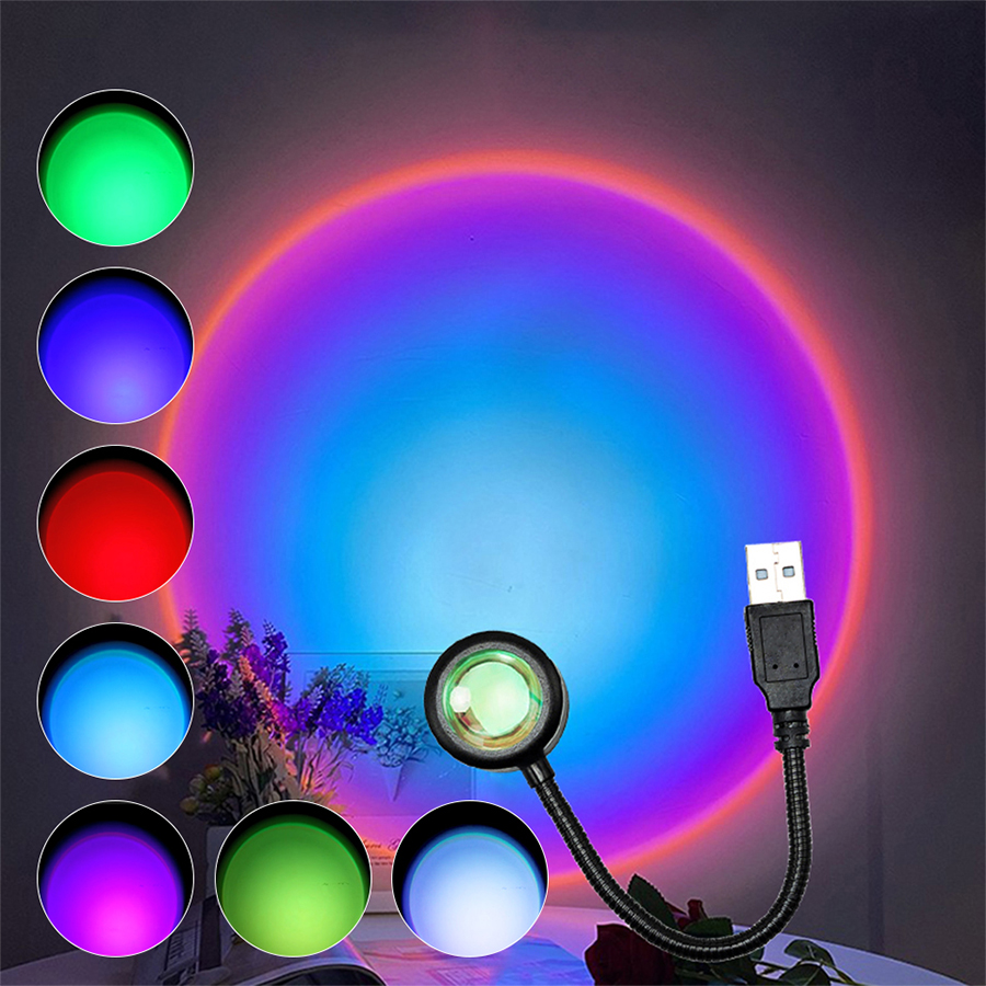 Lámpara LED USB con Proyector  - Decor Lighting Hours reseña y precio
