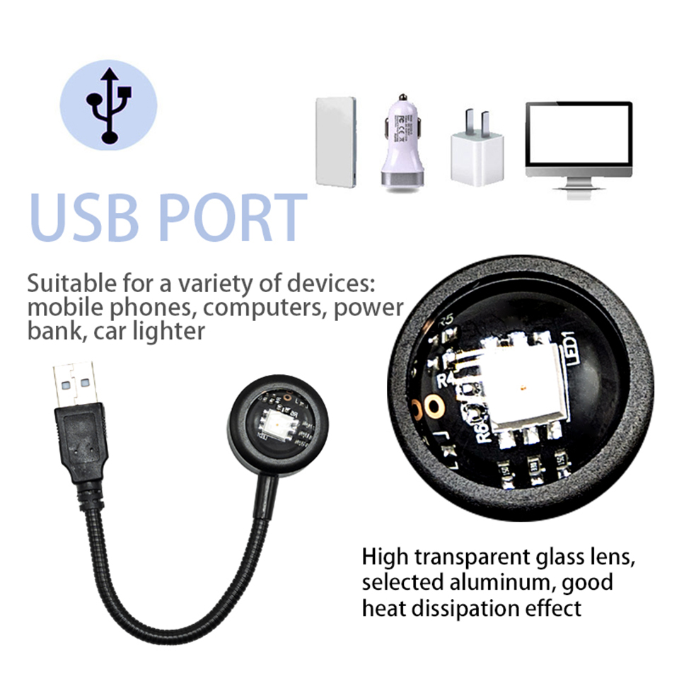 Lámpara LED USB con Proyector  - Decor Lighting Hours reseña y precio