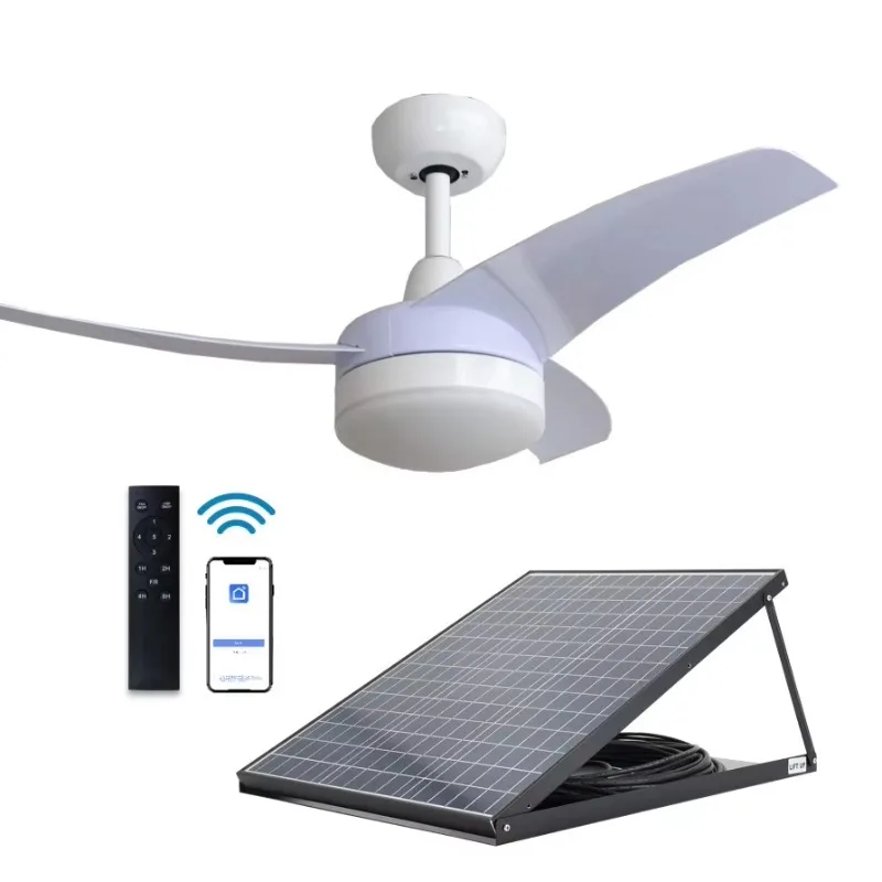 Ventilador de Techo Solar de 4 - Homestead Lighting & Decor Oconomowoc reseña y precio