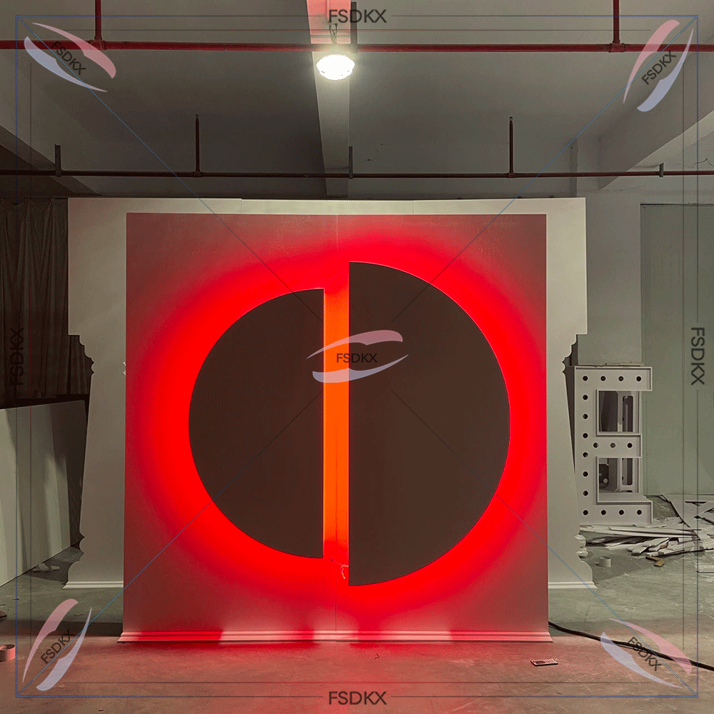 Luz de fondo cuadrada RGB 3D d - Lighting Decor Rentals reseña y precio