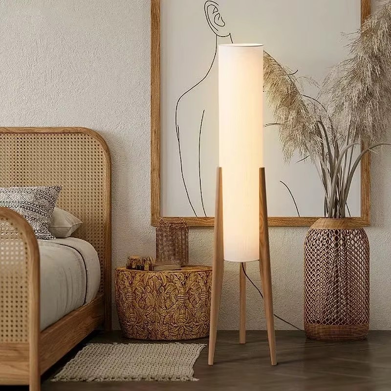 Lámpara de pie de madera japon - Floor Lamp Tripod reseña y precio