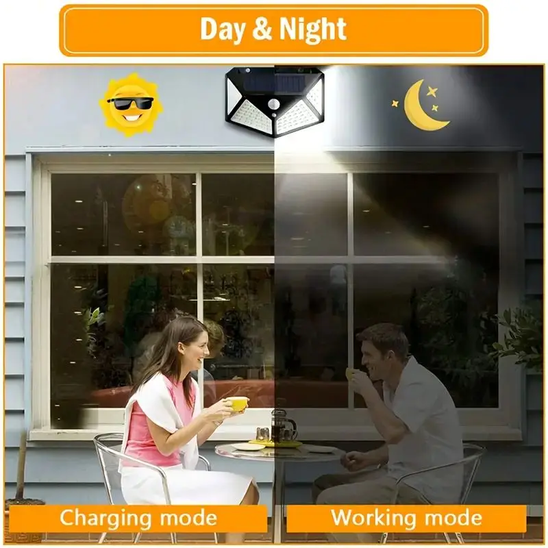 Lámpara Solar de Jardín de 100 - Lighting Decoration Outdoor reseña y precio