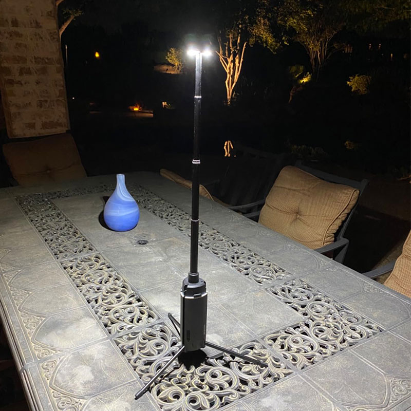 Linterna portátil para acampar - Floor Lamp Tripod reseña y precio
