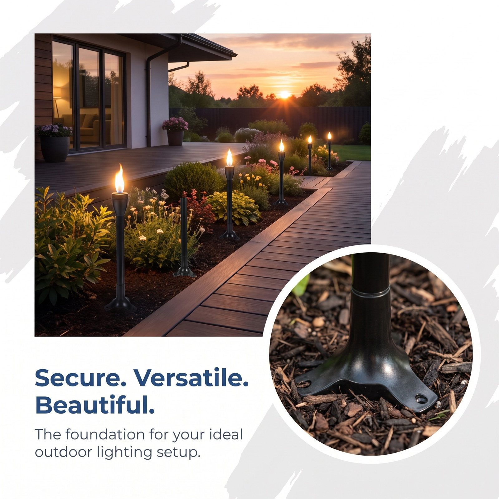 Juego de 6 estacas de repuesto - Lighting Decoration Outdoor reseña y precio