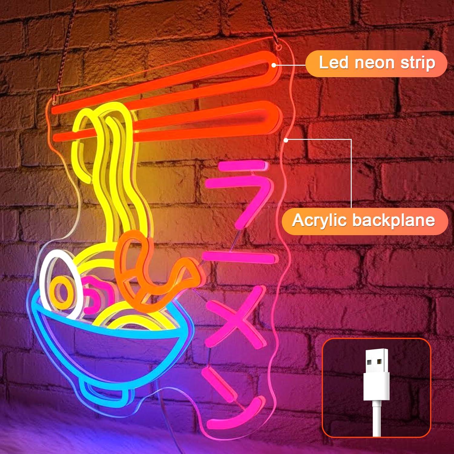 Letrero de Neón LED de Ramen,  - Restaurant Lighting Decoration reseña y precio