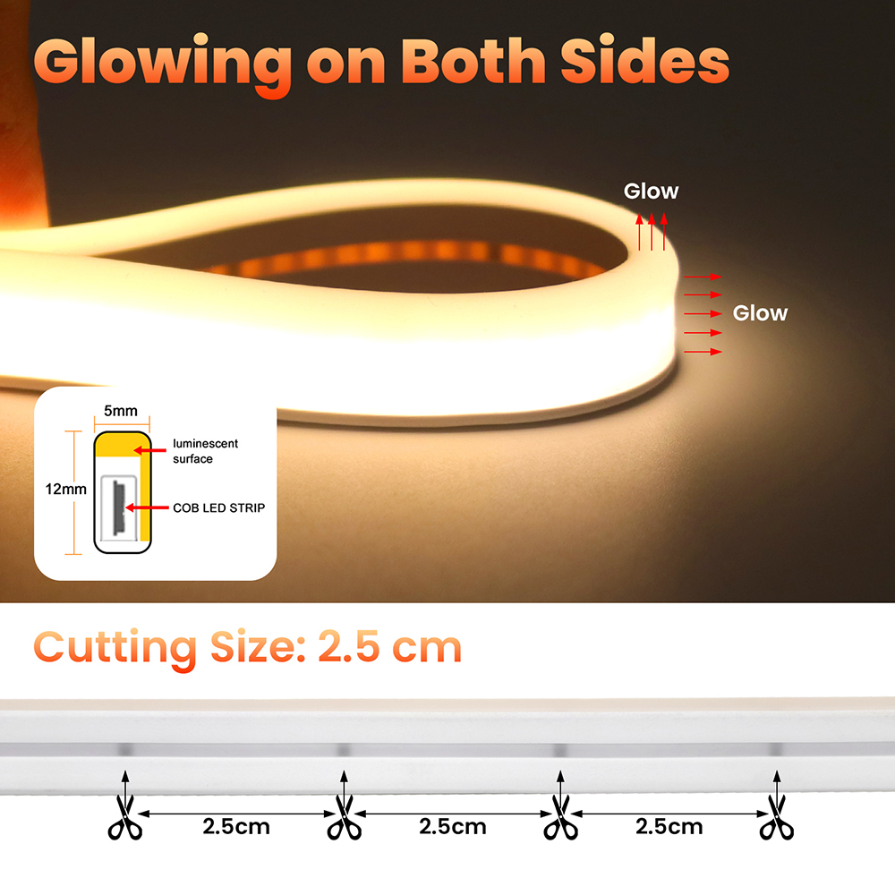 Tira de Luz LED COB de Doble C - Decor Lighting Hours reseña y precio